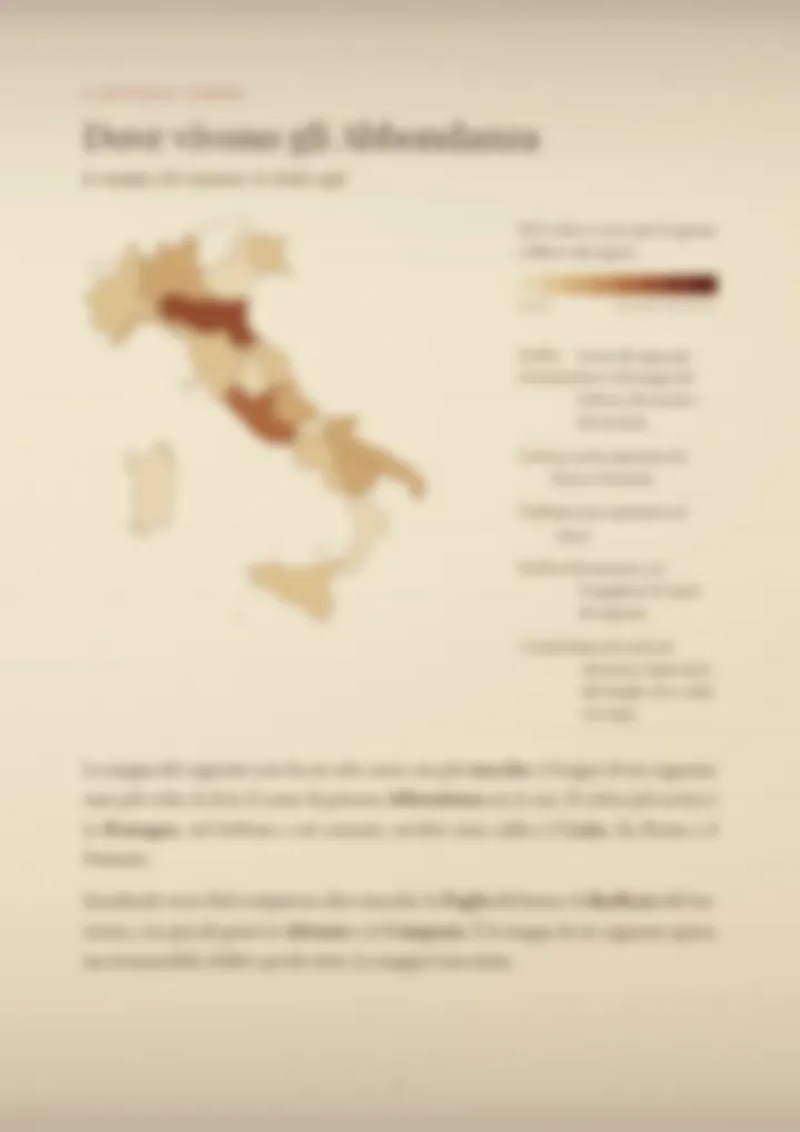 Una pagina del PDF sul cognome Abbondanza, sfocata