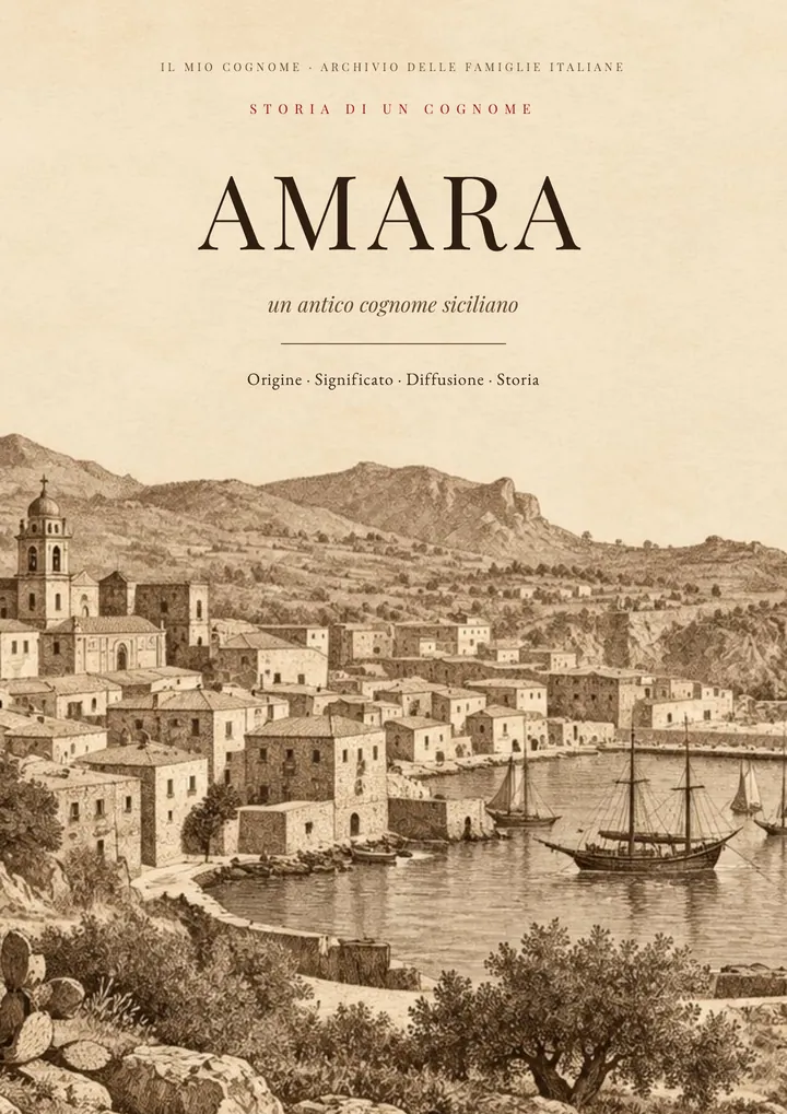 Copertina del PDF Storia del cognome Amara