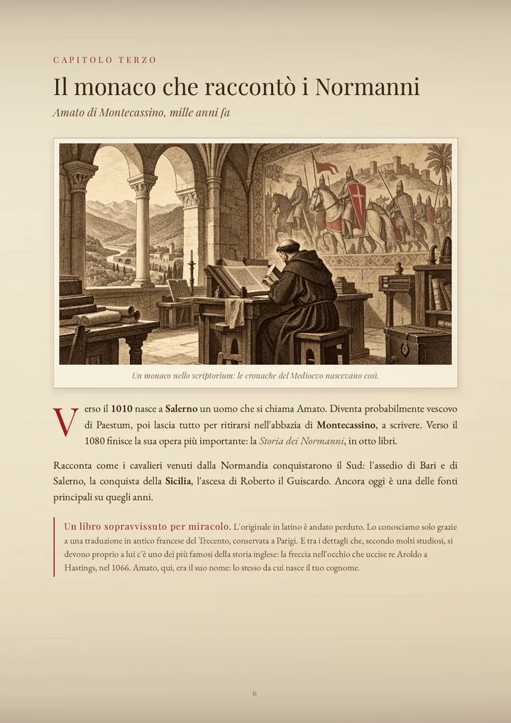 Una pagina del PDF sul cognome Amato