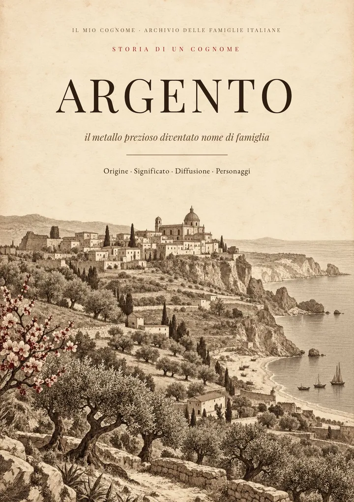 Copertina del PDF Storia del cognome Argento