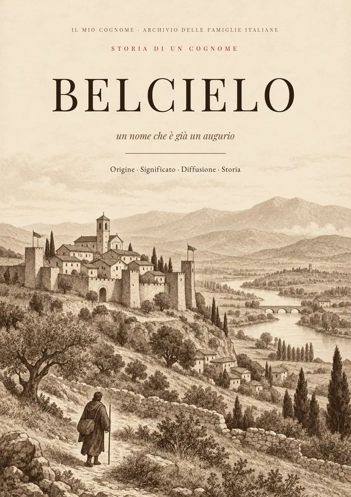 Copertina del PDF Storia del cognome Belcielo