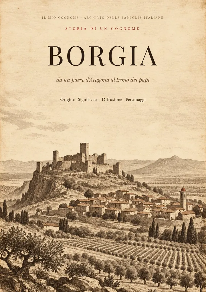 Copertina del PDF Storia del cognome Borgia
