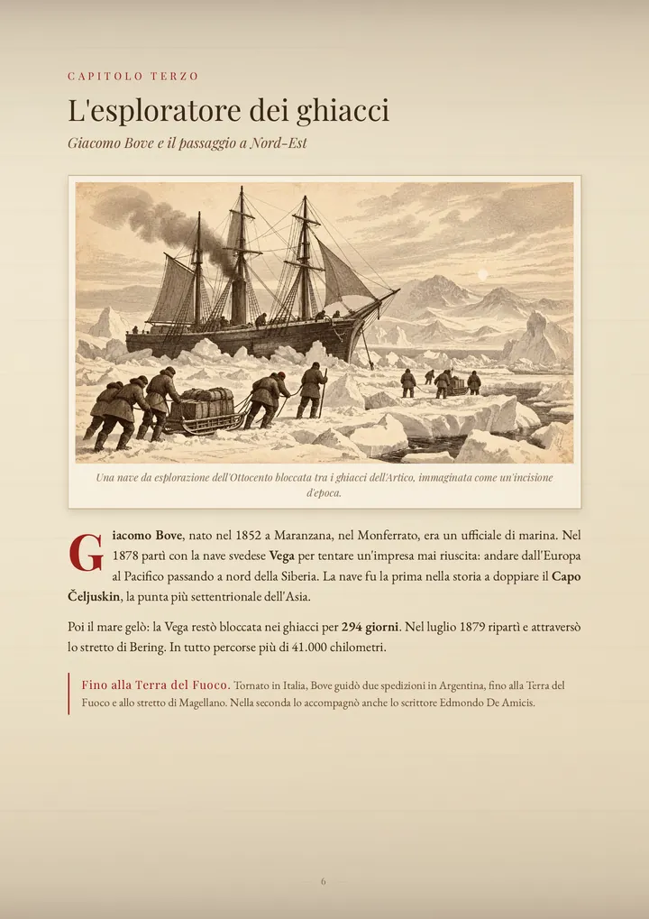 Una pagina del PDF sul cognome Bove
