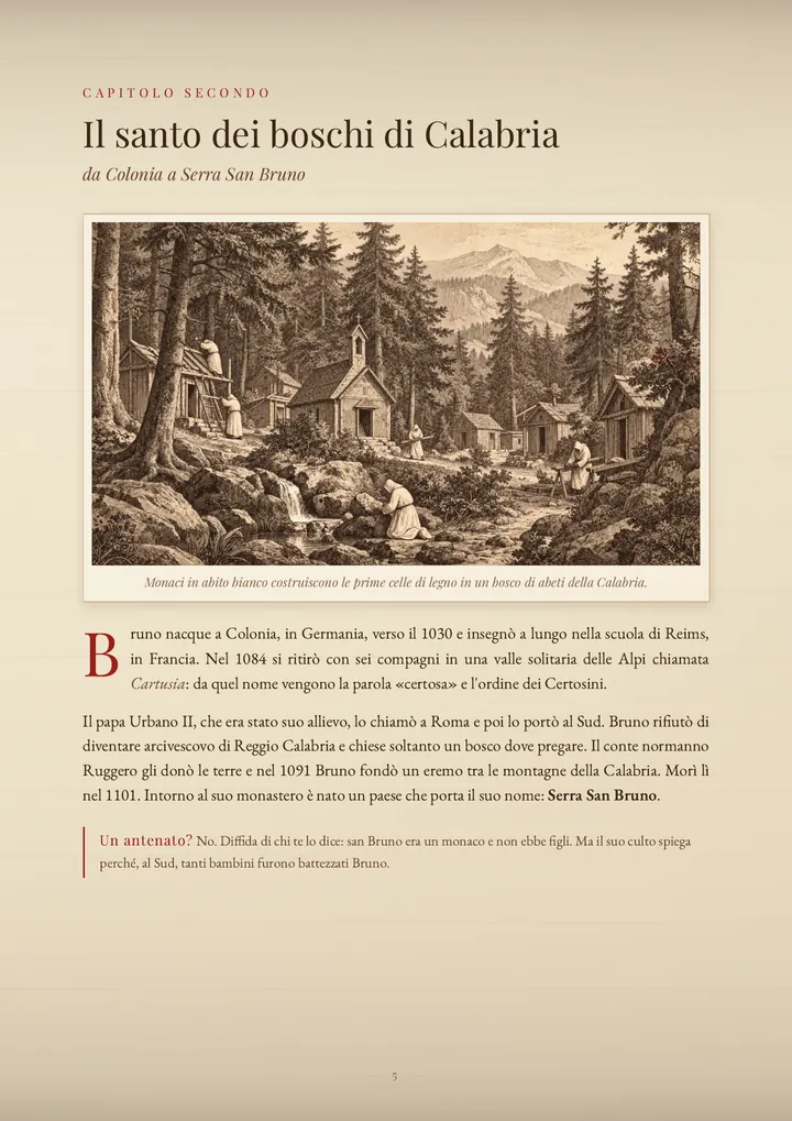 Una pagina del PDF sul cognome Bruno