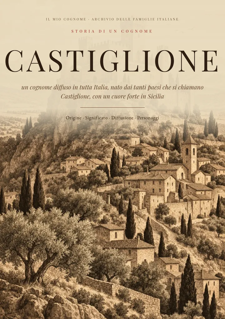 Copertina del PDF Storia del cognome Castiglione