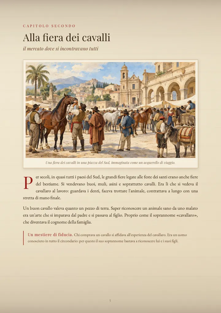 Una pagina del PDF sul cognome Cavallaro