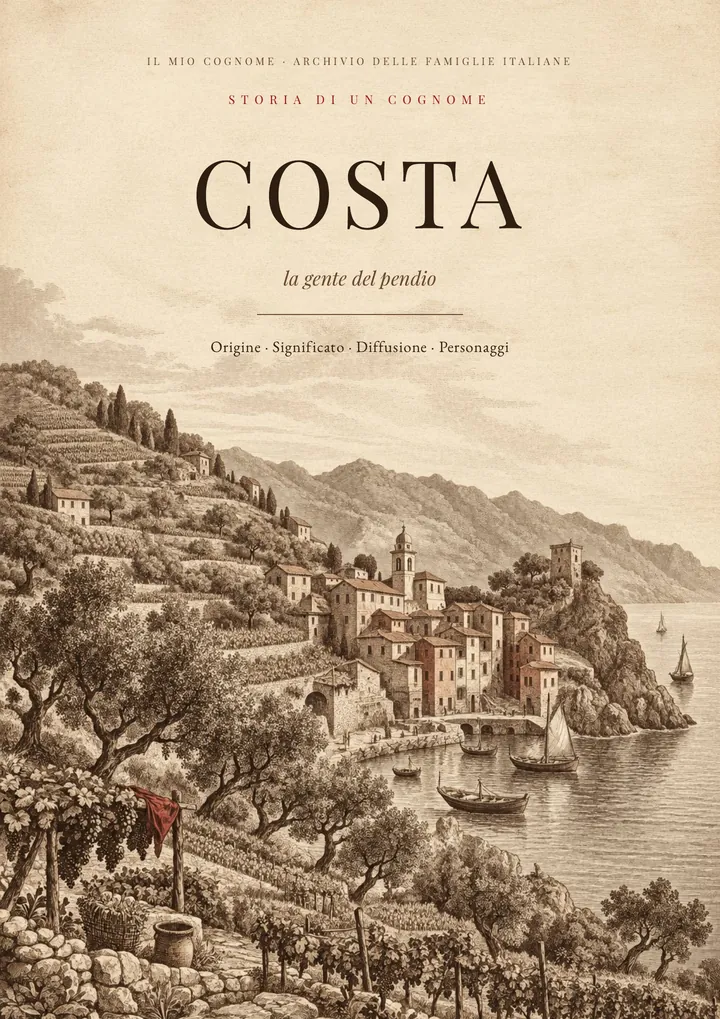 Copertina del PDF Storia del cognome Costa