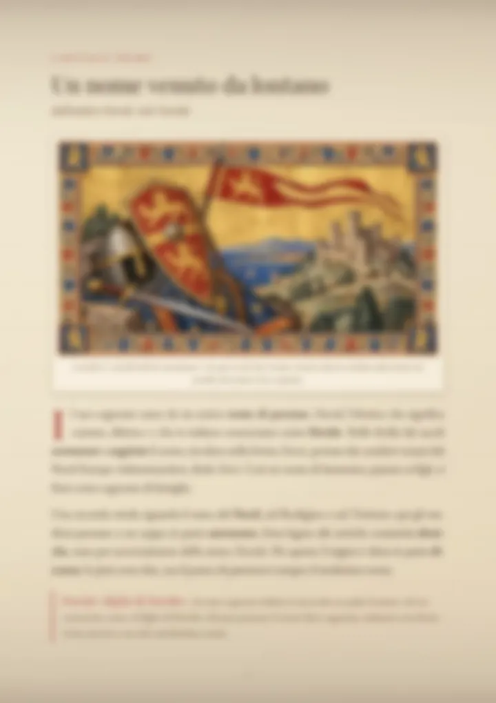 Una pagina del PDF sul cognome Davì, sfocata