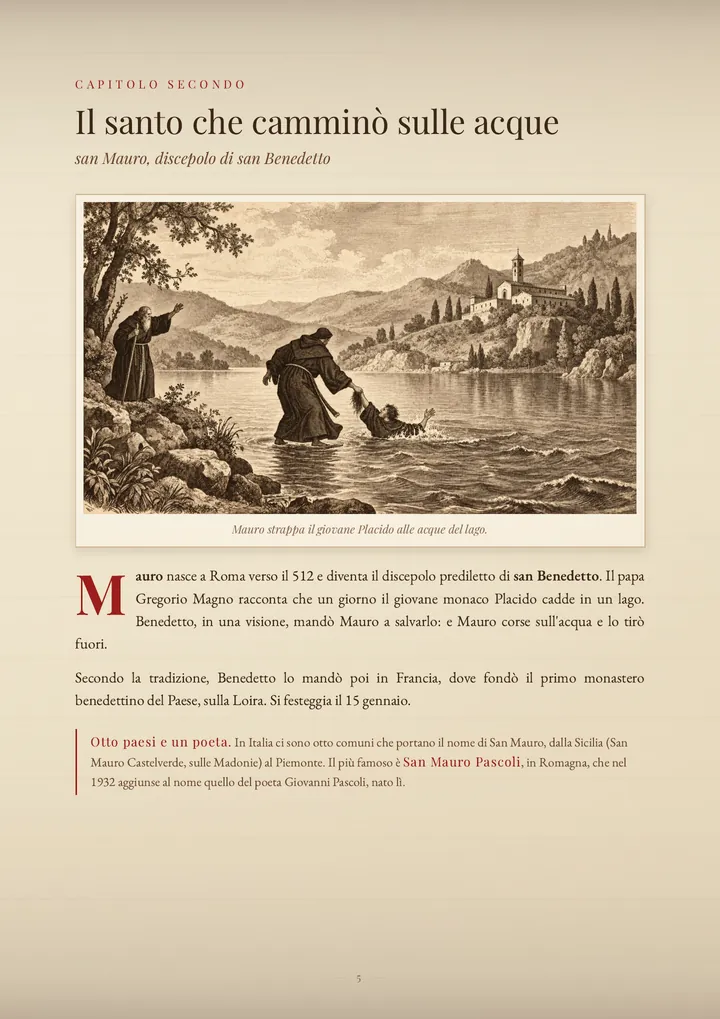 Una pagina del PDF sul cognome Di Mauro