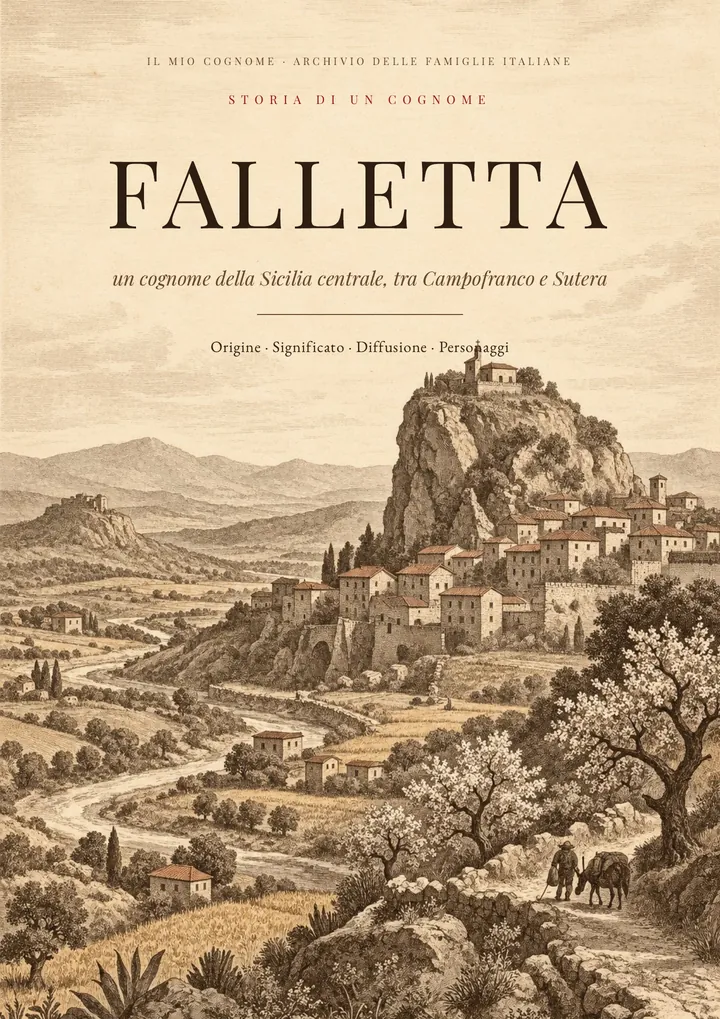 Copertina del PDF sul cognome Falletta