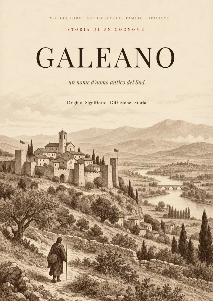 Copertina del PDF sul cognome Galeano