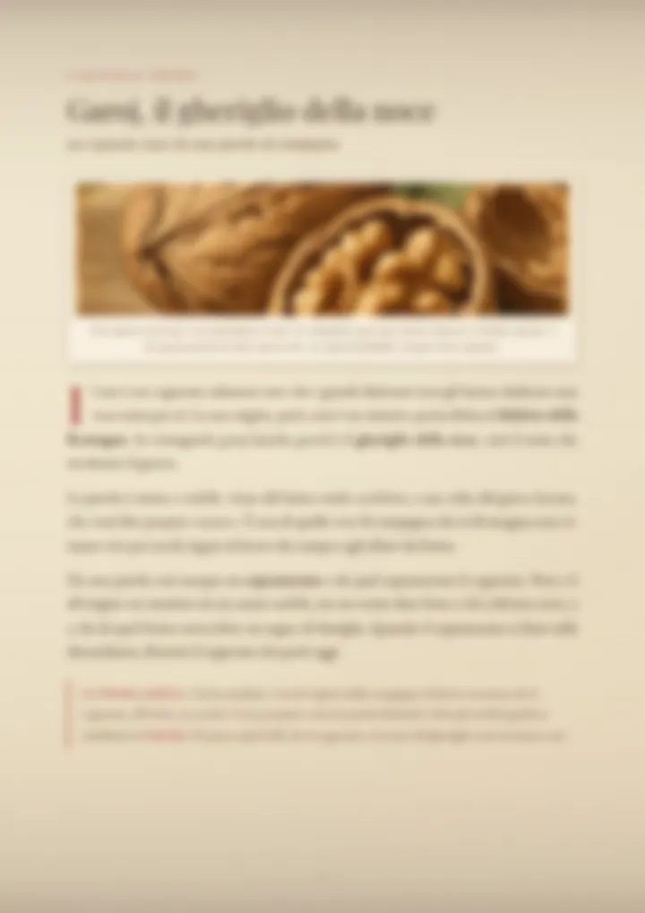 Una pagina del PDF sul cognome Garoia, sfocata