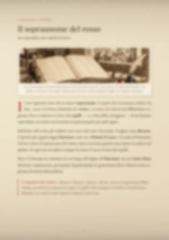 Una pagina del PDF sul cognome Giarrusso, sfocata