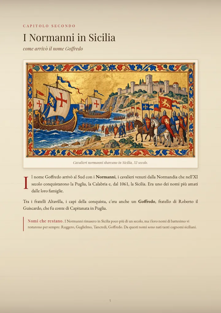 Una pagina del PDF sul cognome Giuffrida
