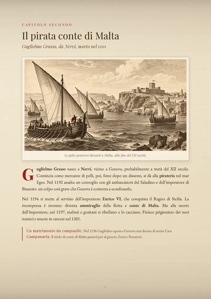 Una pagina del PDF sul cognome Grasso