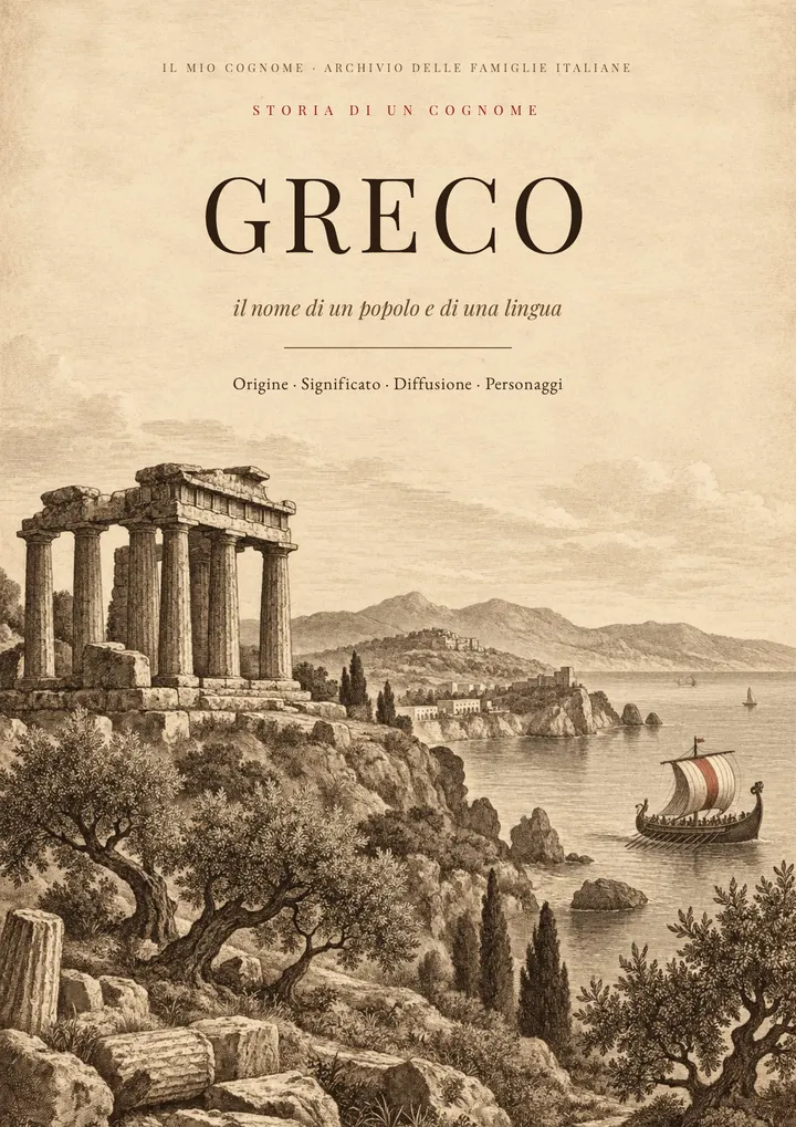 Copertina del PDF Storia del cognome Greco
