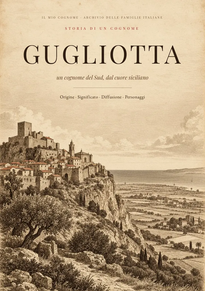 Copertina del PDF sul cognome Gugliotta