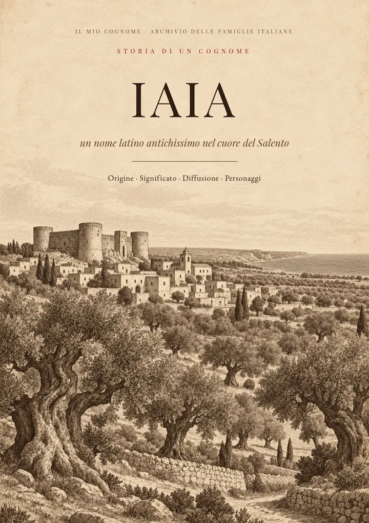 Copertina del PDF Storia del cognome Iaia