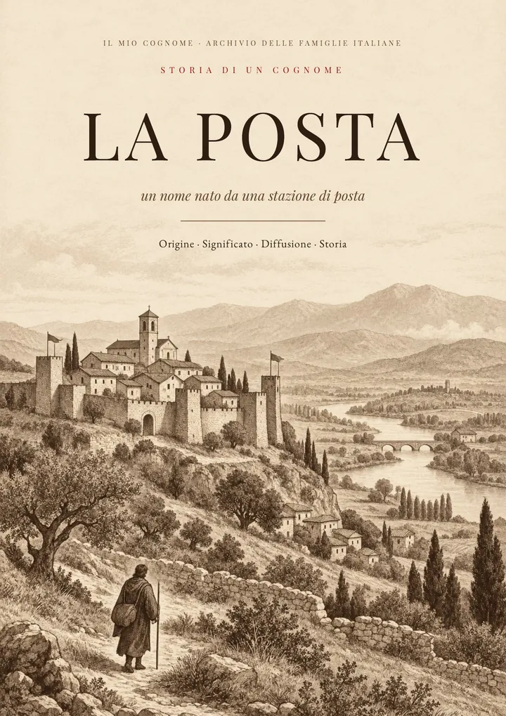 Copertina del PDF Storia del cognome La Posta