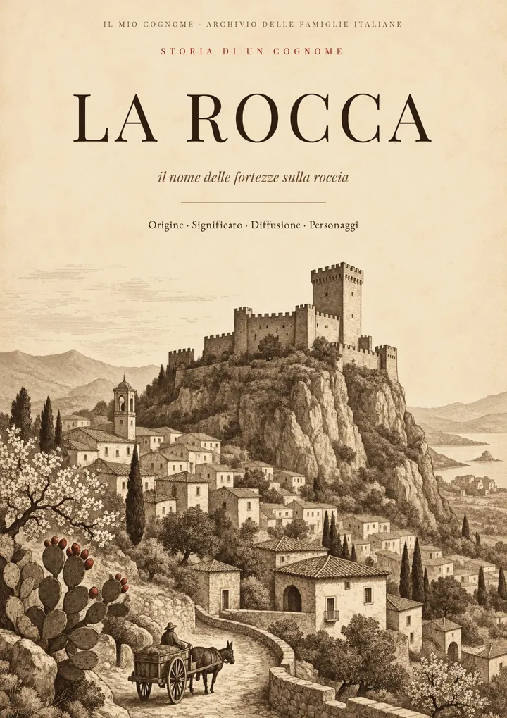Copertina del PDF Storia del cognome La Rocca