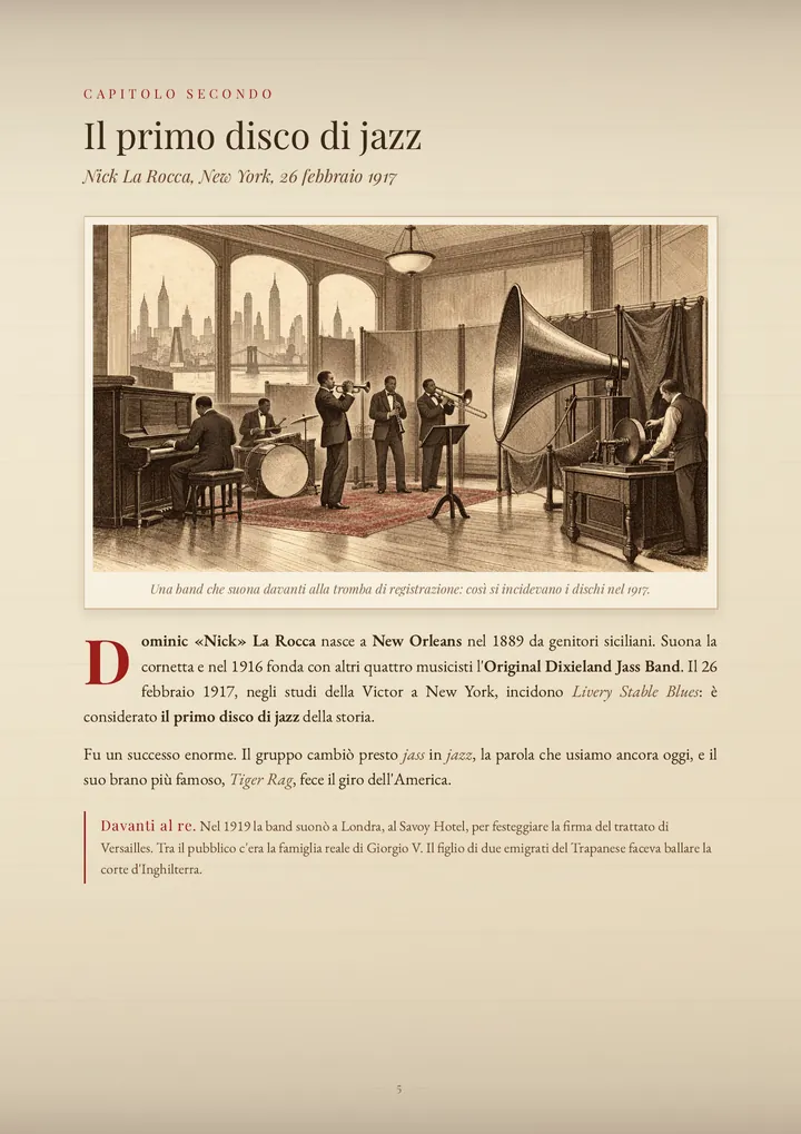 Una pagina del PDF sul cognome La Rocca