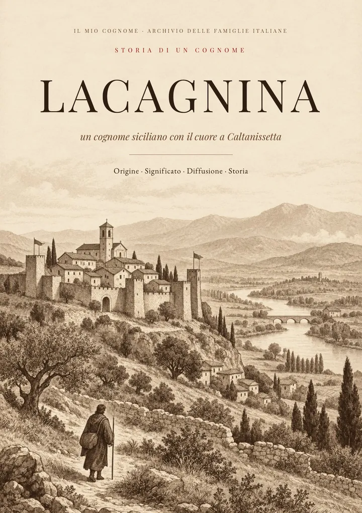 Copertina del PDF sul cognome Lacagnina
