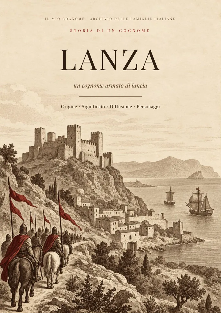Copertina del PDF Storia del cognome Lanza