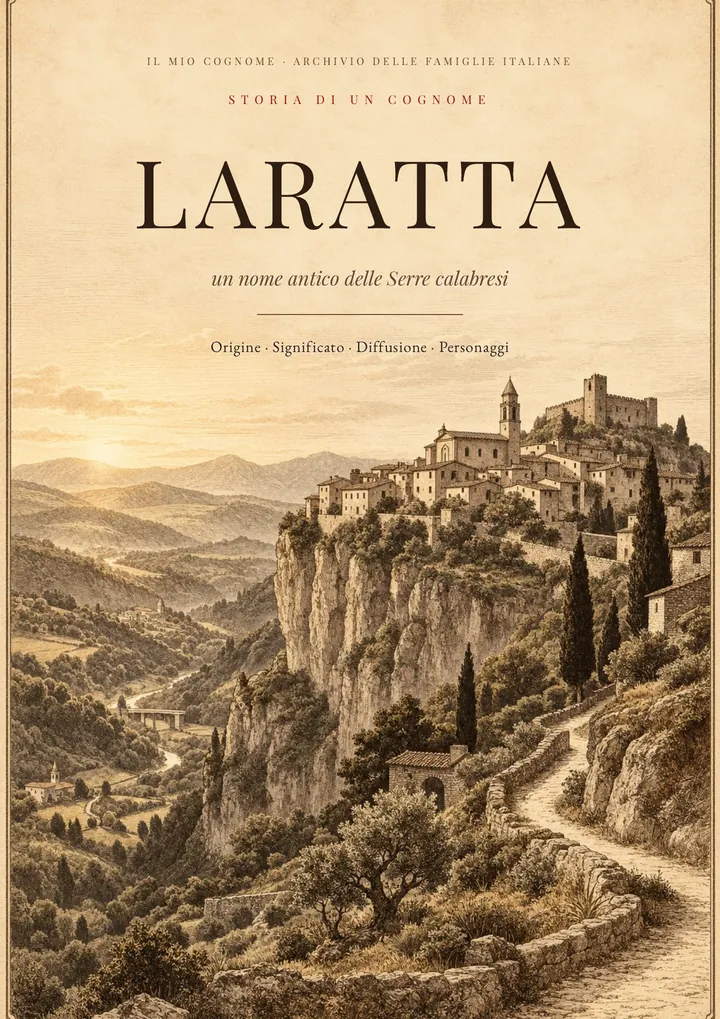 Copertina del PDF Storia del cognome Laratta