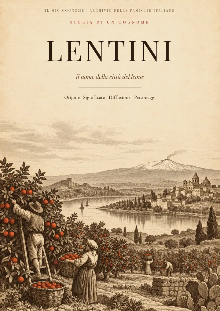 Copertina del PDF Storia del cognome Lentini
