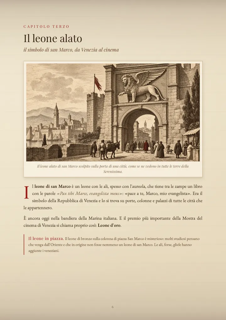 Una pagina del PDF sul cognome Leone
