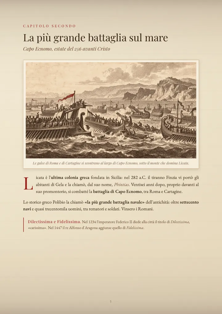 Una pagina del PDF sul cognome Licata
