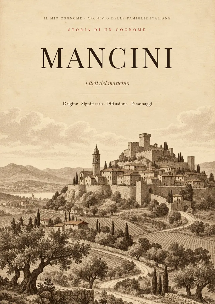 Copertina del PDF Storia del cognome Mancini