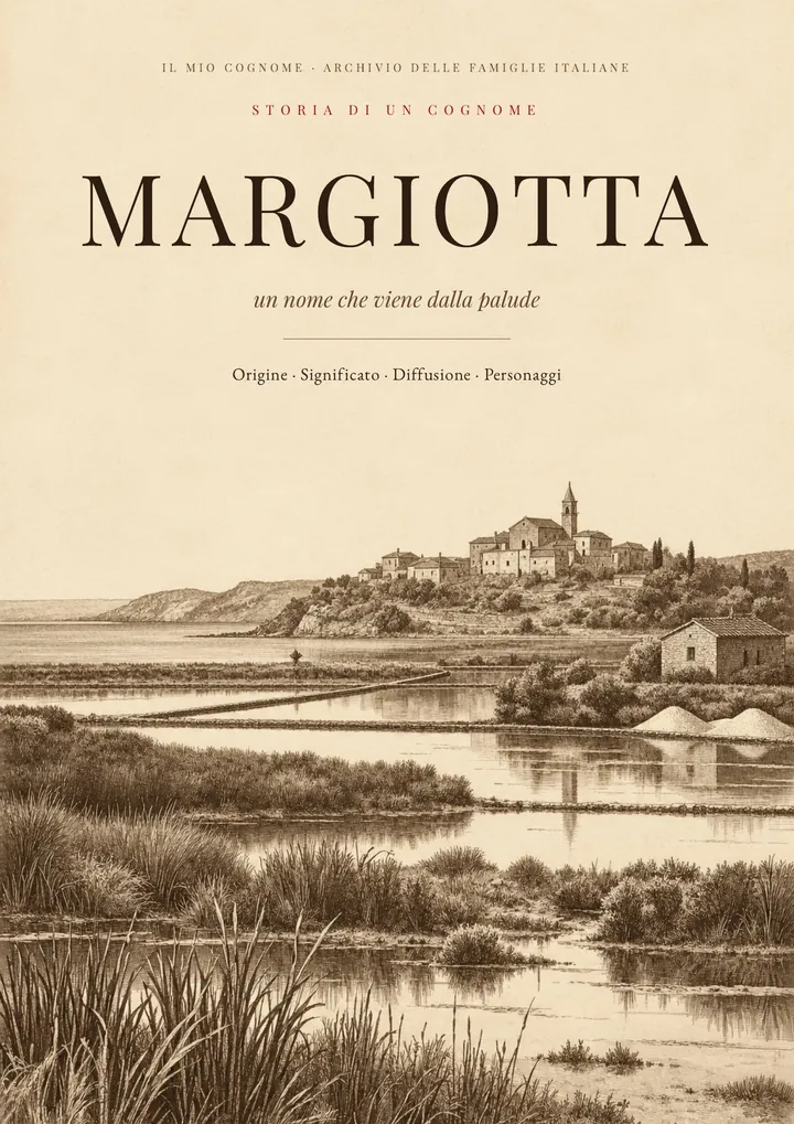 Copertina del PDF sul cognome Margiotta