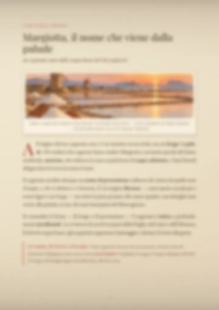 Una pagina del PDF sul cognome Margiotta, sfocata