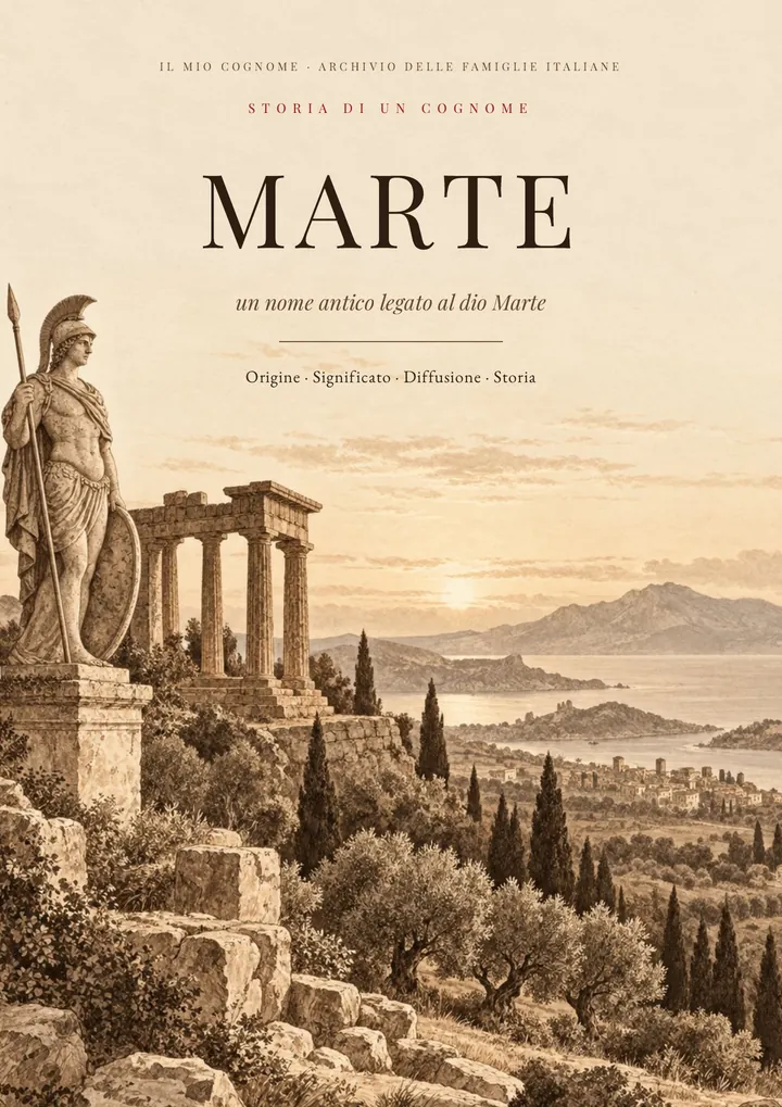 Copertina del PDF Storia del cognome Marte