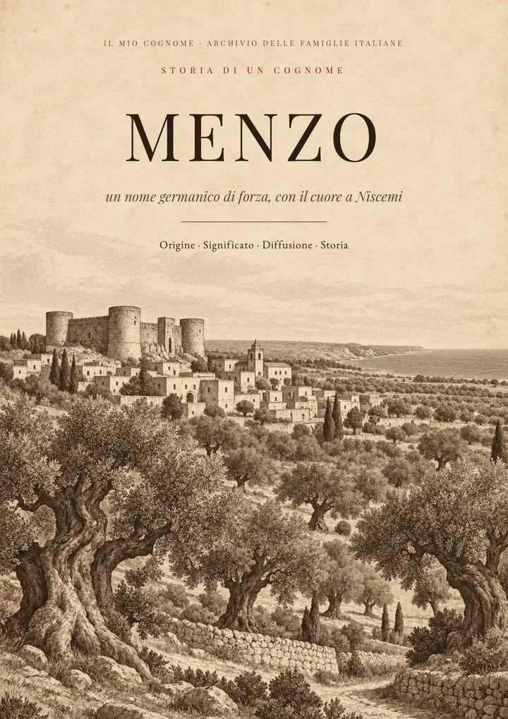 Copertina del PDF Storia del cognome Menzo