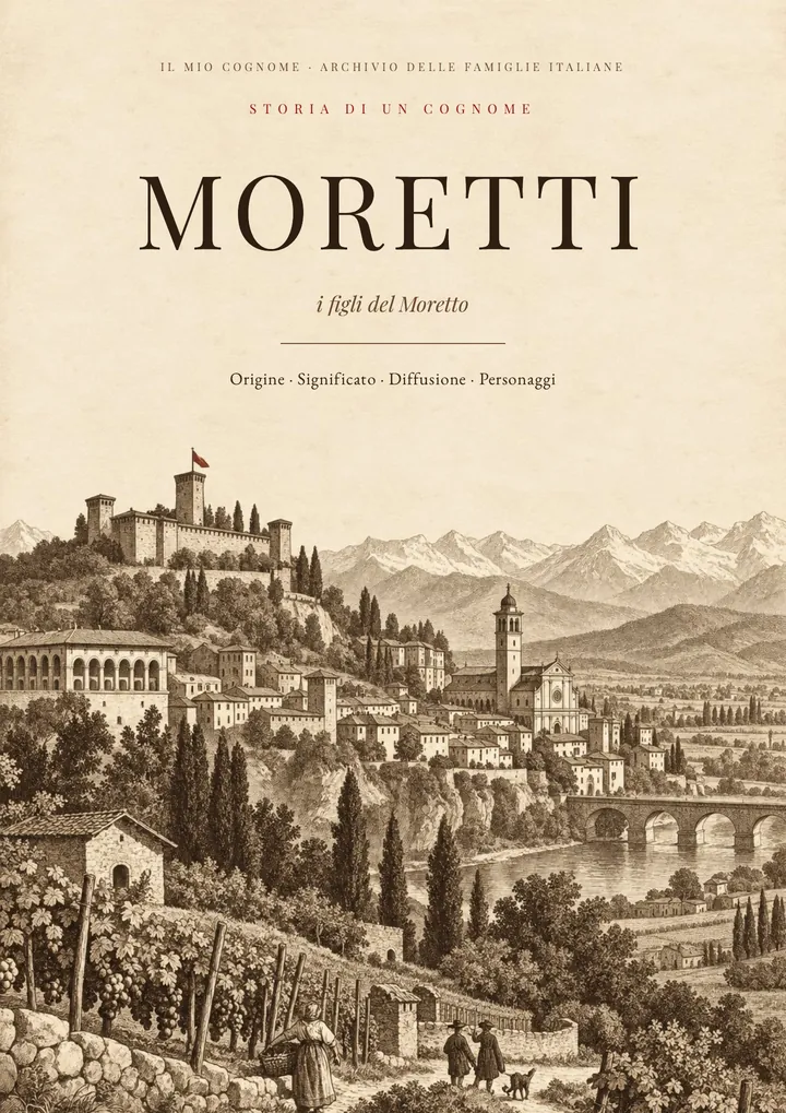 Copertina del PDF Storia del cognome Moretti