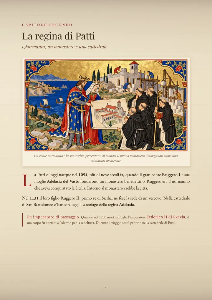 Una pagina del PDF sul cognome Patti