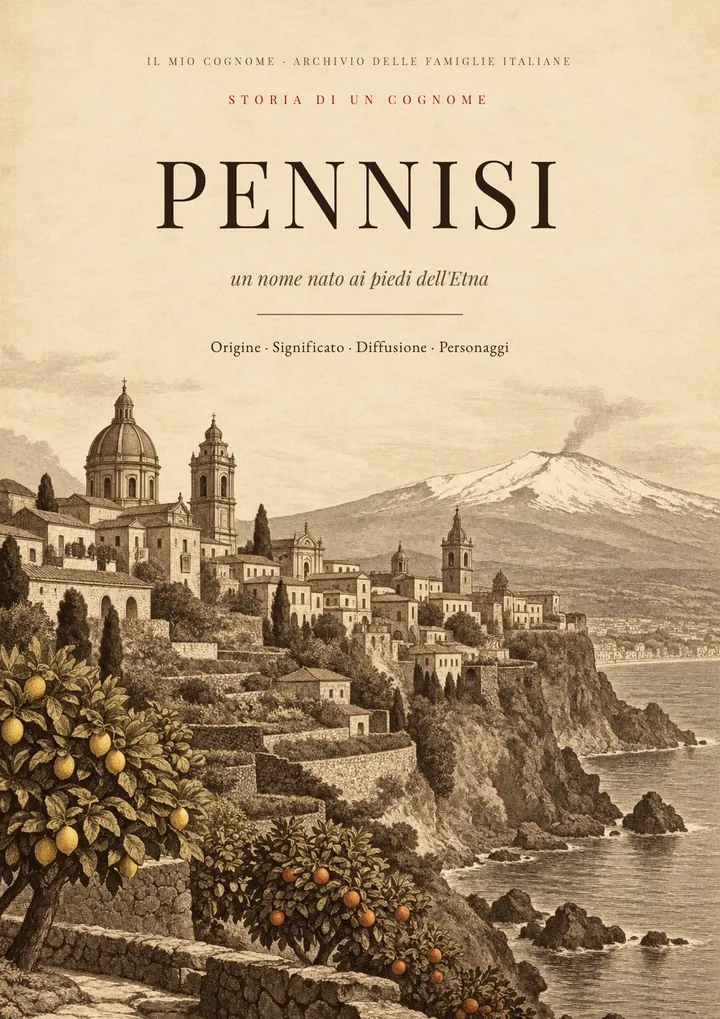 Copertina del PDF Storia del cognome Pennisi