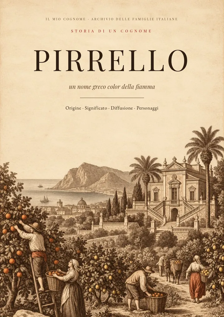 Copertina del PDF Storia del cognome Pirrello