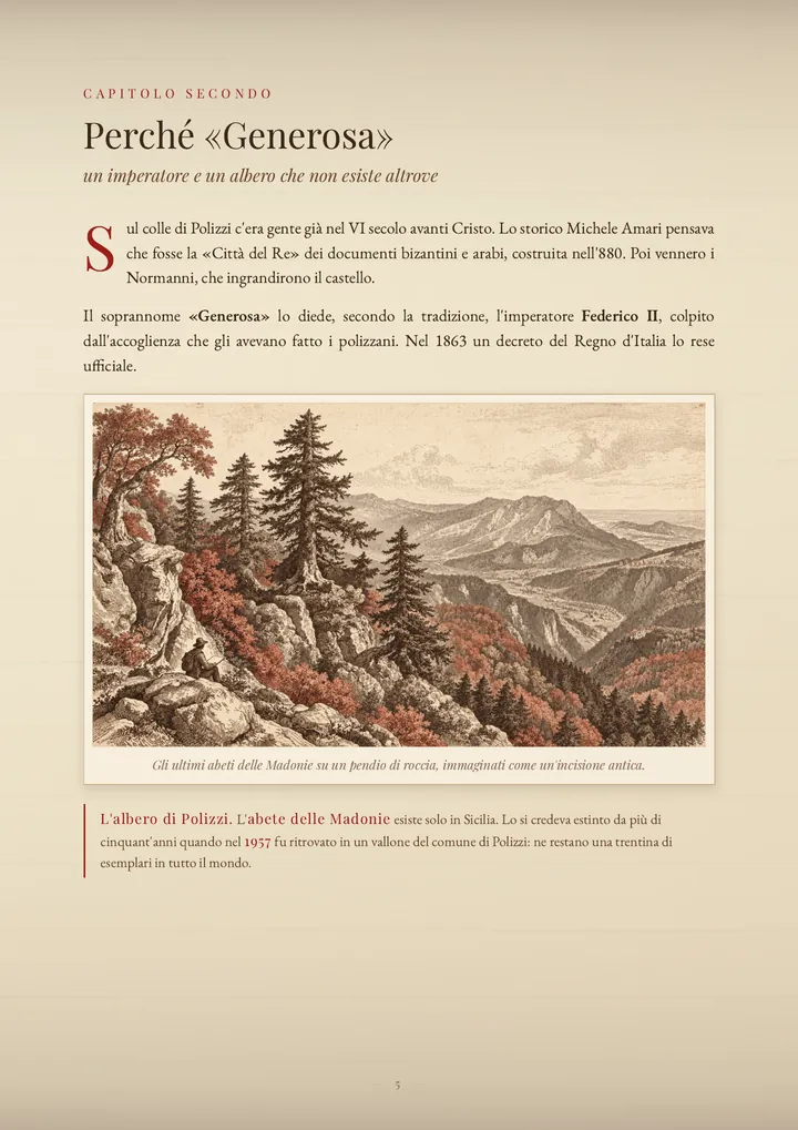 Una pagina del PDF sul cognome Polizzi