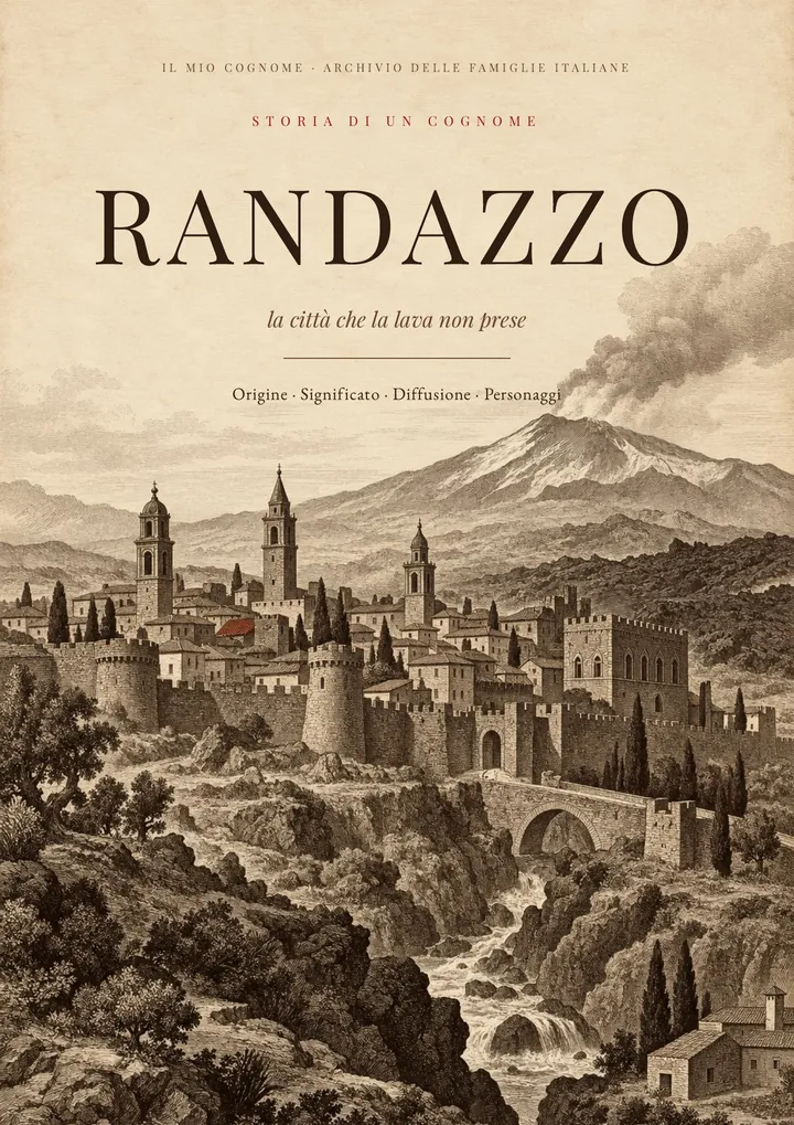Copertina del PDF sul cognome Randazzo