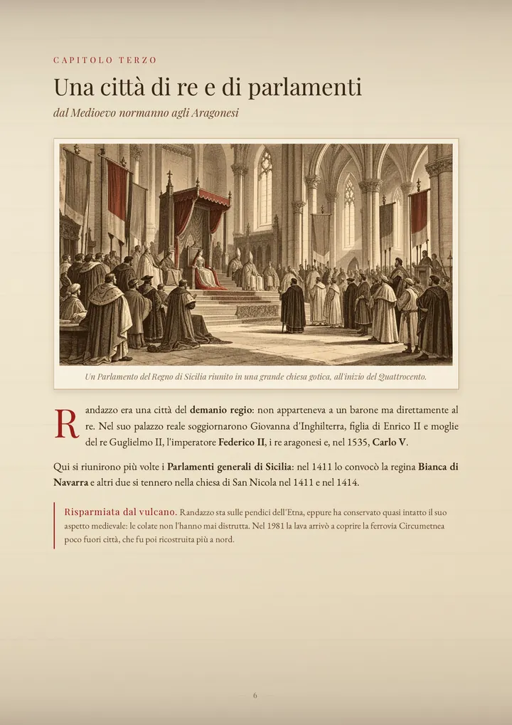 Una pagina del PDF sul cognome Randazzo