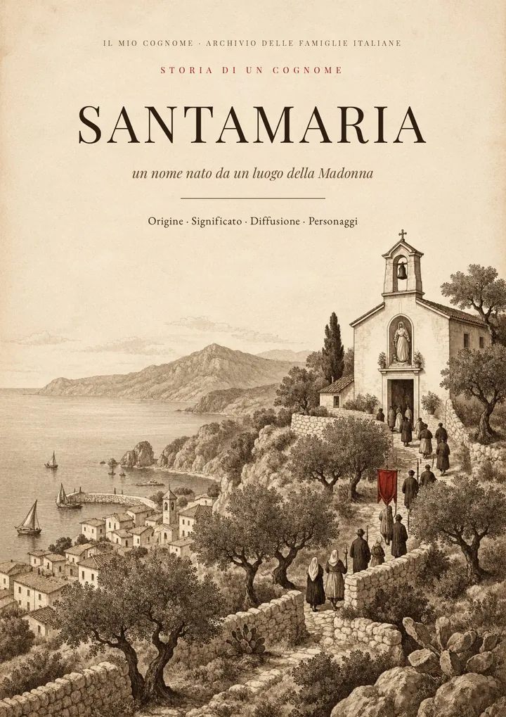 Copertina del PDF Storia del cognome Santamaria