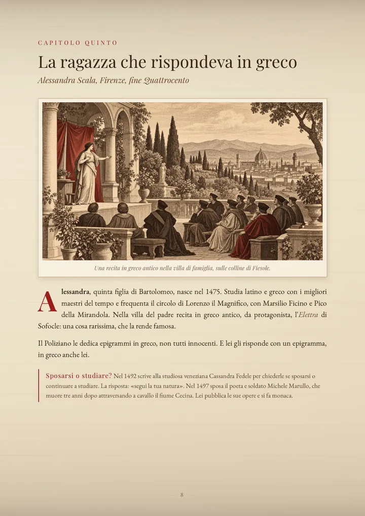 Una pagina del PDF sul cognome Scala