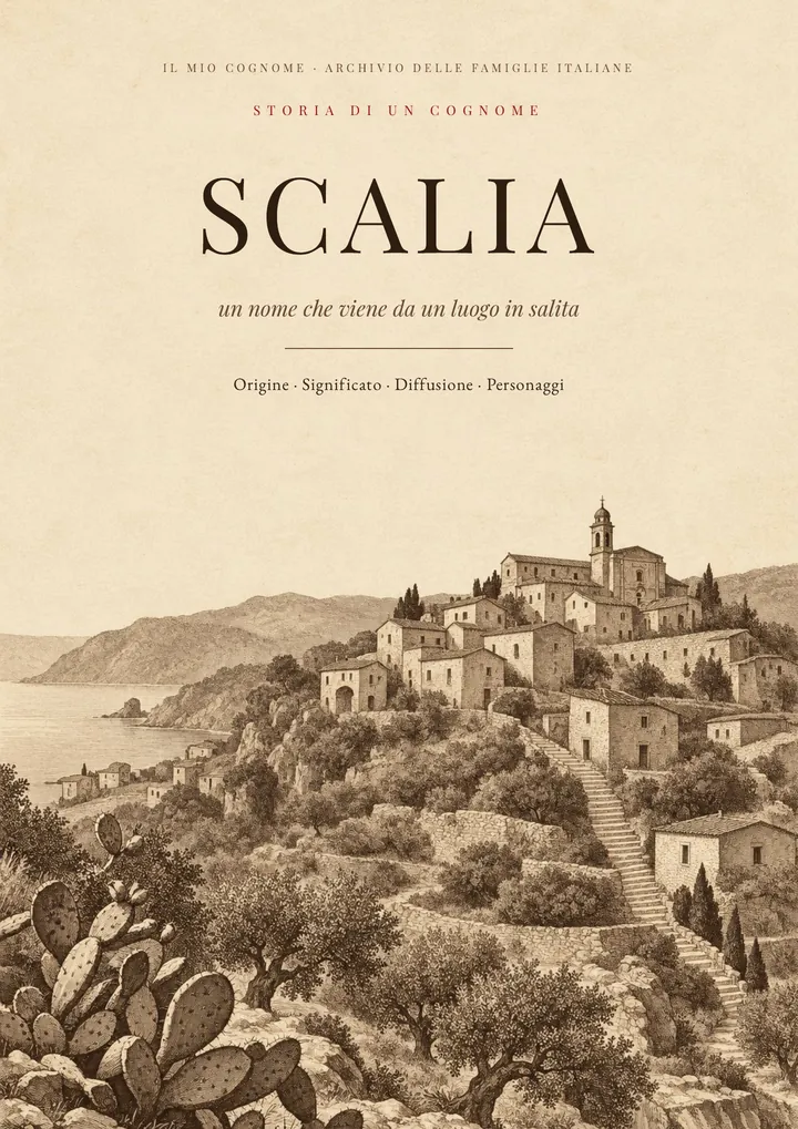 Copertina del PDF sul cognome Scalia