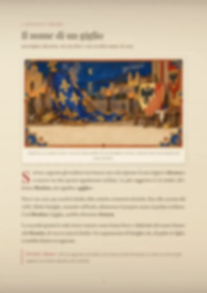 Una pagina del PDF sul cognome Sciascia, sfocata