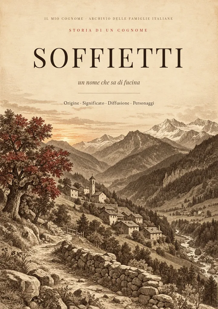 Copertina del PDF sul cognome Soffietti
