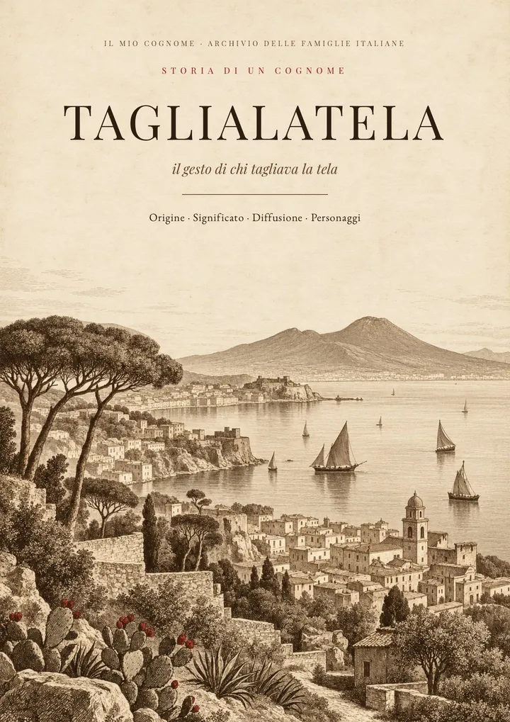 Copertina del PDF sul cognome Taglialatela