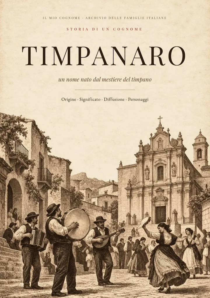 Copertina del PDF sul cognome Timpanaro